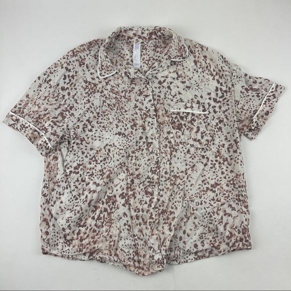 Stars Above Sleep Shirt Womens Medium White Tank Animal Print - Picture 1 of 8